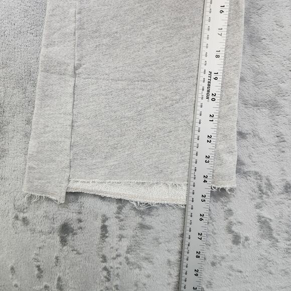 Sundry Pants Womens 1/S Heathered Gray Ankle Flare Sweatpants Lounge Raw Hem - Picture 8 of 10